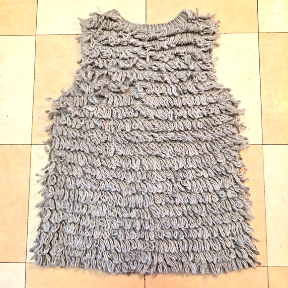 Gray Shaggy Kersh Vest - Picture 3 of 4